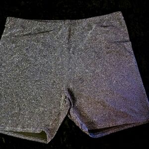New plus size glitter shorts